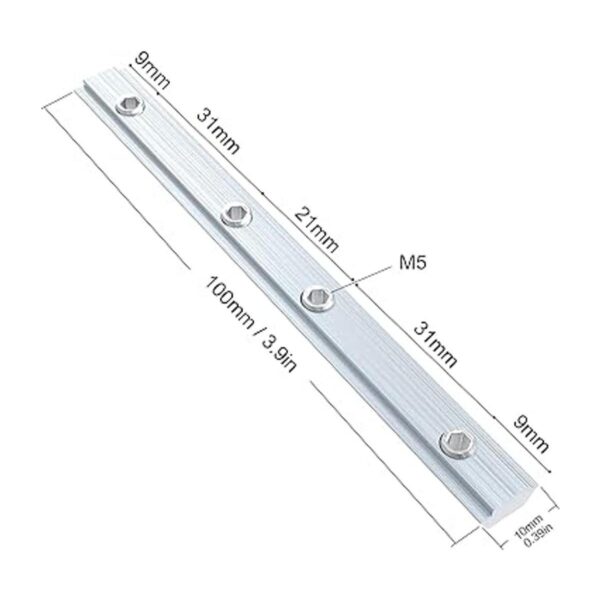 Conector de línea recta de perfil de aluminio de la serie