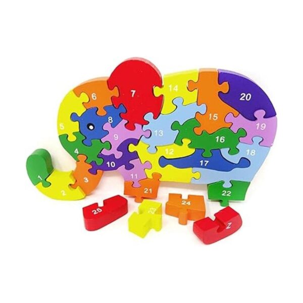 Honbay Puzzle de madera para niños de 3 a 7 años letras_6
