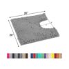 LuxUrux Alfombrilla de baño con forma de U para baño_3