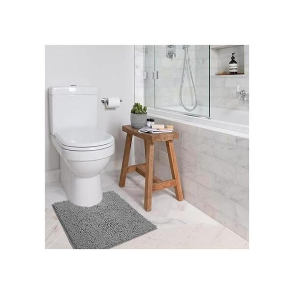 LuxUrux Alfombrilla de baño con forma de U para baño_2