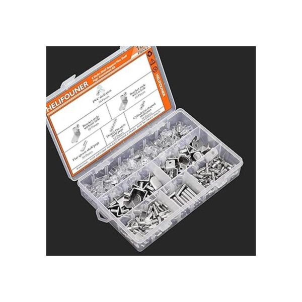 HELIFOUNER Kit de pasadores de estante de 180 piezas 6