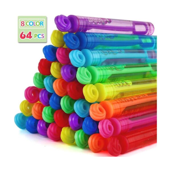 Laxdacee Paquete de 64 varitas de burbujas mini varitas_1