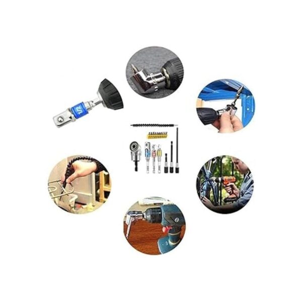 Juego de extensión de broca flexible incluye taladro de