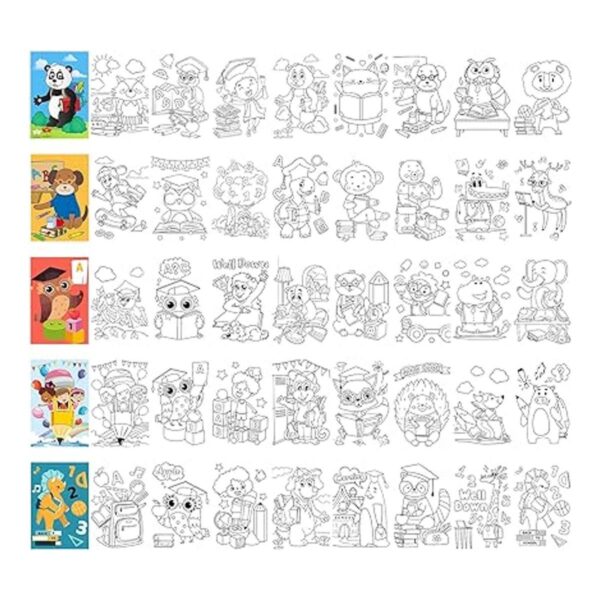 Libro para colorear de 30 piezas relleno de bolsas de_6