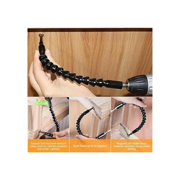 Juego de extensión de broca flexible incluye taladro de