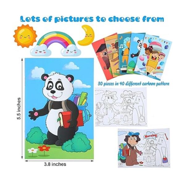 Libro para colorear de 30 piezas relleno de bolsas de_2