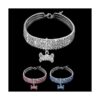 Dogs Kingdom Increíble collar de 3 filas de diamantes de_4