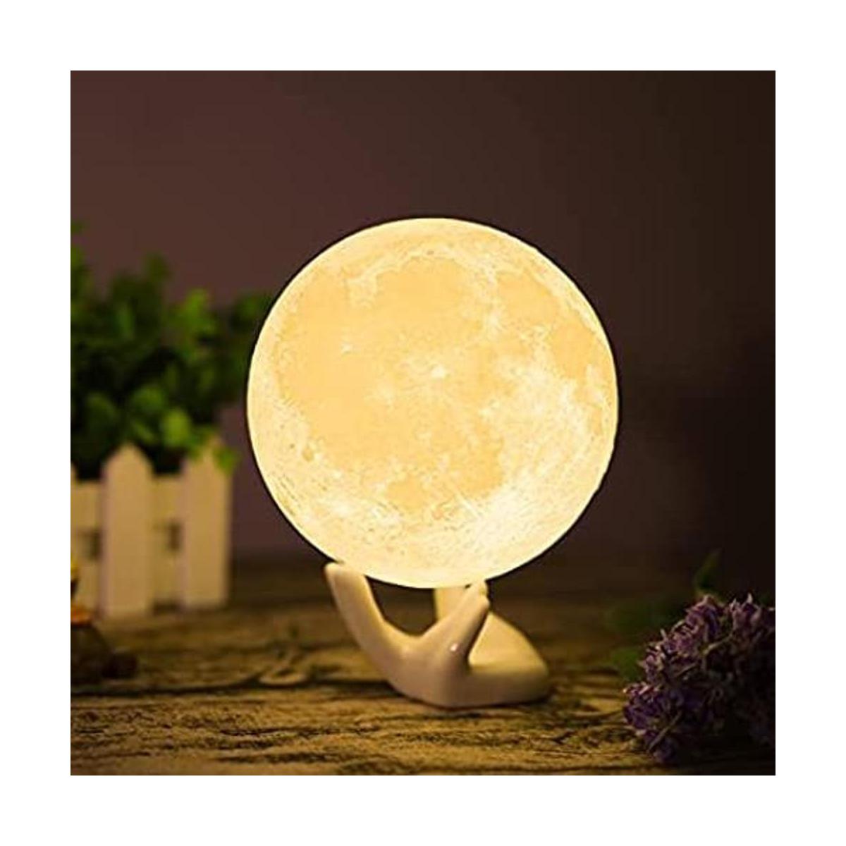 Lámpara de luna Balkwan de 35 pulgadas con impresión 3D