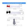 4 piezas de corbatín ajustable para mascotas collar
