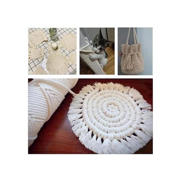FLIPPED Cordón de macramé 100 natural 0.118 in x 328