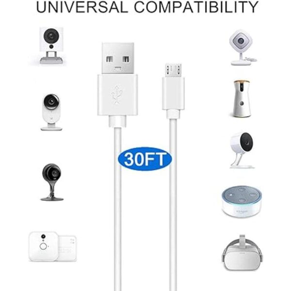 MOYEEL Cable de extensión de alimentación de 30 pies para