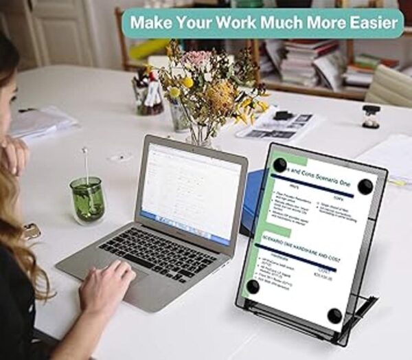 MaxGear Soporte de documentos de escritorio para escribir_2