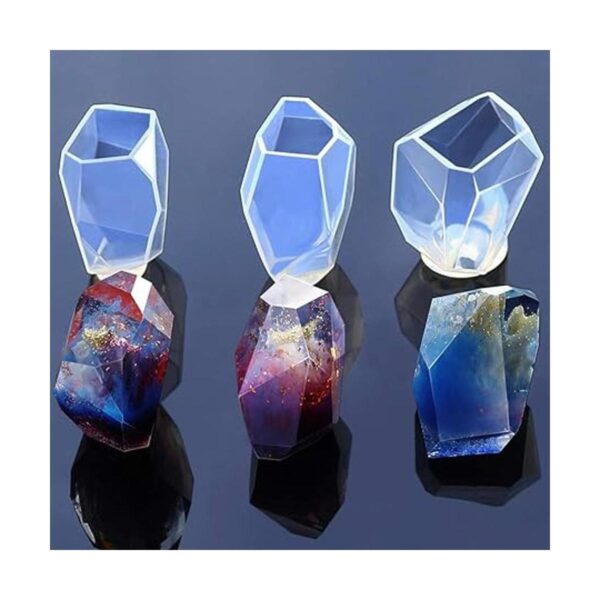 FineInno 3 paquetes de moldes de silicona de resina de