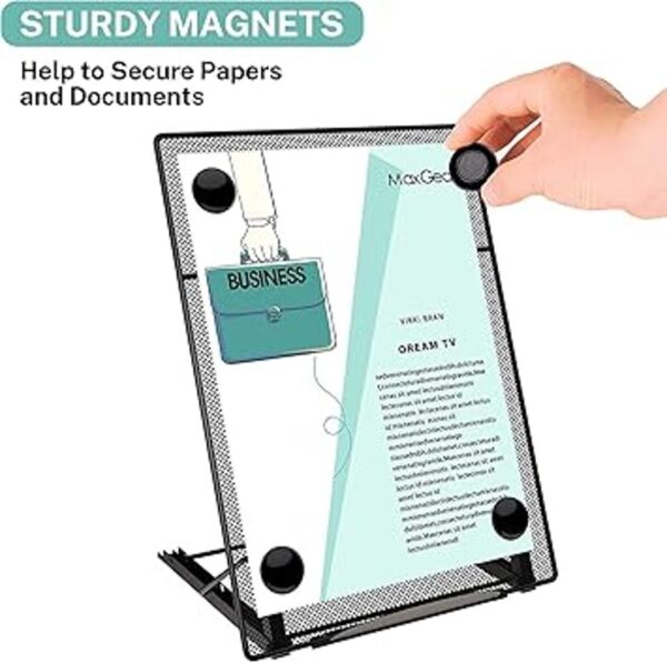 MaxGear Soporte de documentos de escritorio para escribir_4
