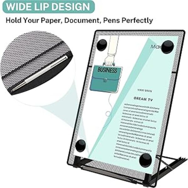 MaxGear Soporte de documentos de escritorio para escribir_5
