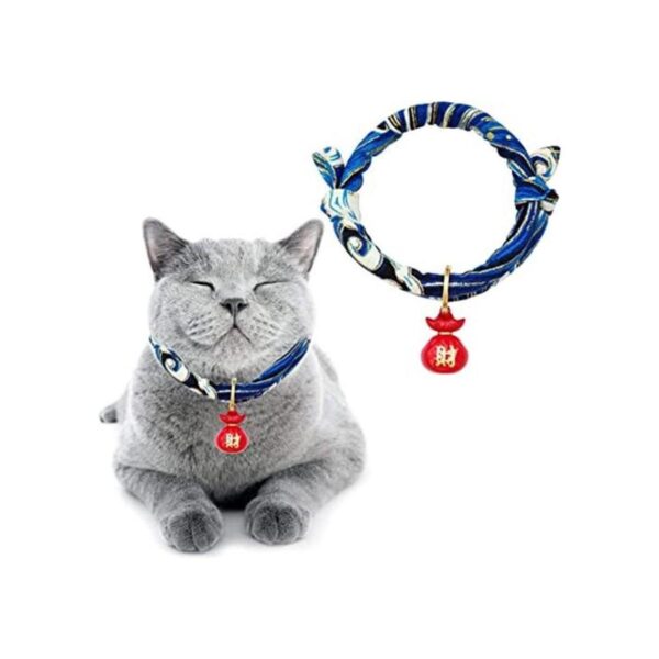 HACRAHO Collar de gato con campana 1 paquete de 1 collar