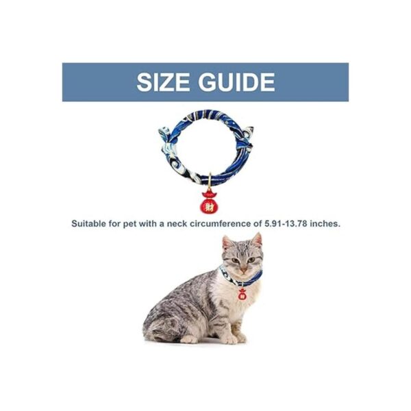 HACRAHO Collar de gato con campana 1 paquete de 1 collar