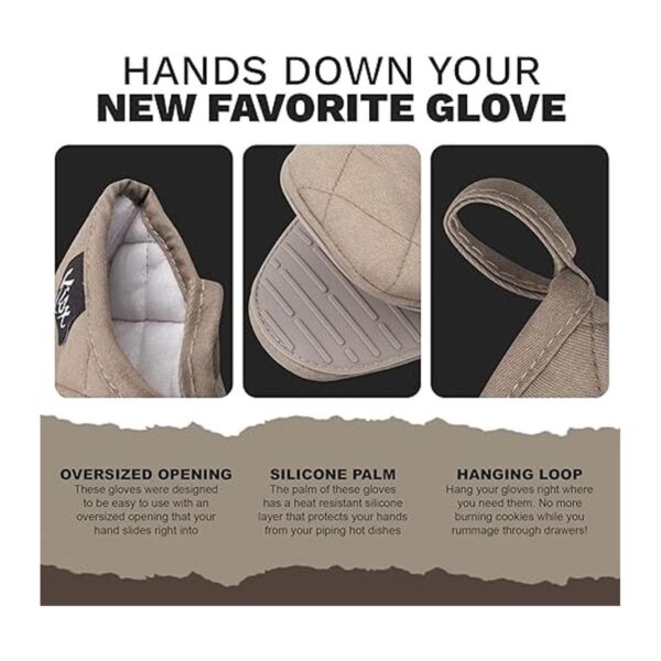 Guantes de horno resistentes al calor mini guantes de