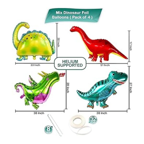 Globos grandes de dinosaurio para fiesta de cumpleaños 51_4