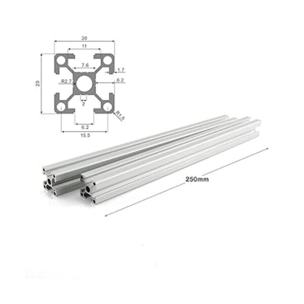 PZRT 2 barras lineales de aluminio anodizado de perfil_2