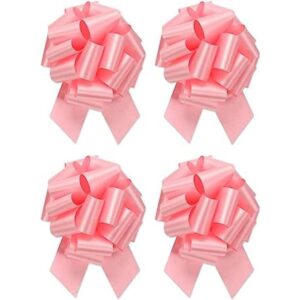 Lazos extra grandes de color rosa claro 8 pulgadas de_1
