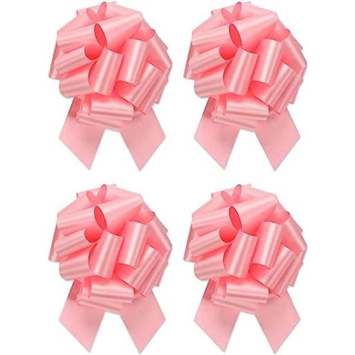 Lazos extra grandes de color rosa claro 8 pulgadas de