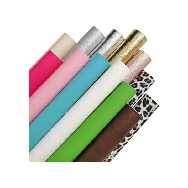 OZXCHIXU 24 hojas de cuero sintético 24 piezas de colores
