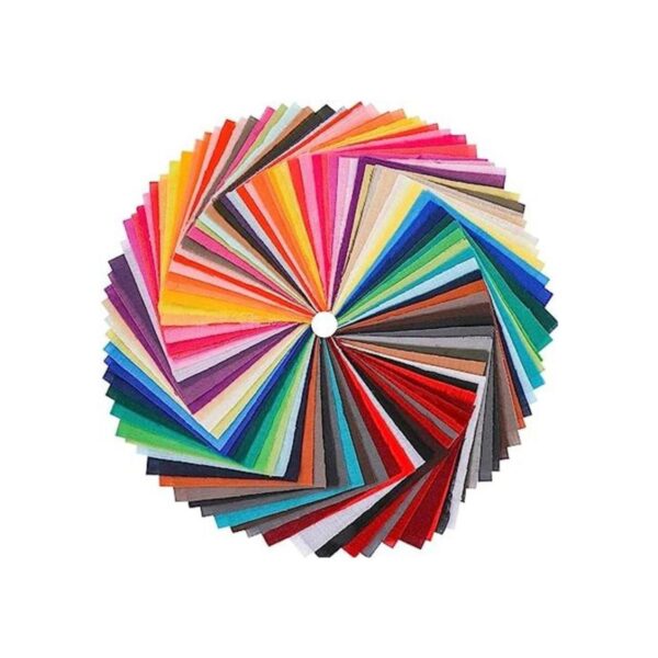 Konsait 100 piezas de tela de algodón multicolor de 4 x 4_1