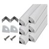 HAMRVL Paquete de 6 sistemas de canal de aluminio LED de_1