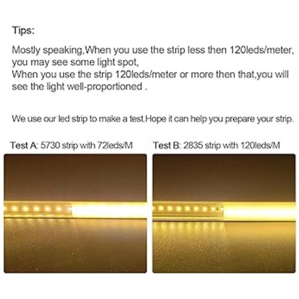 HAMRVL Paquete de 6 sistemas de canal de aluminio LED de_2