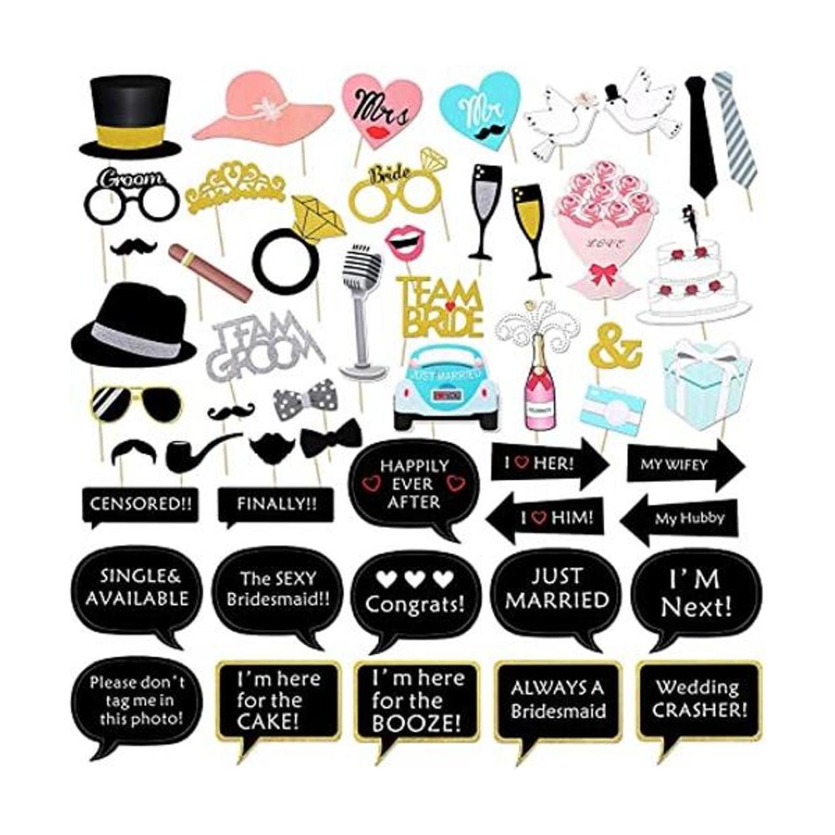 Kit para cabina de fotos boda despedida de solteras kit