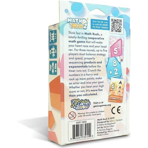 Genius Games Math Rush 2 Multiplication Exponents Un_2