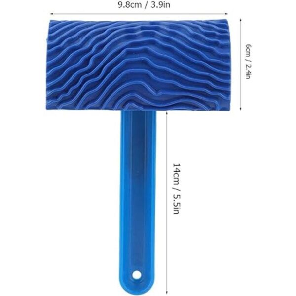 Jeffergarden rodillo de pintura de goma azul efecto
