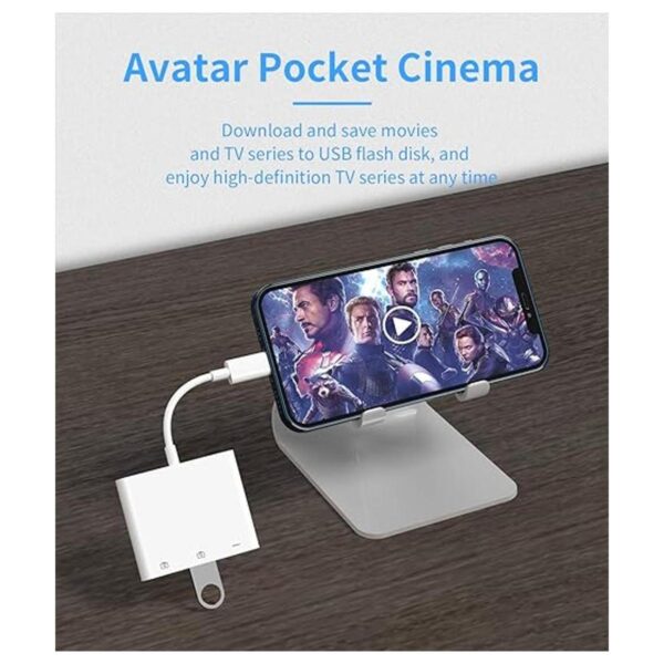 Otg y puerto de carga para Lightning macho a USB A3.0