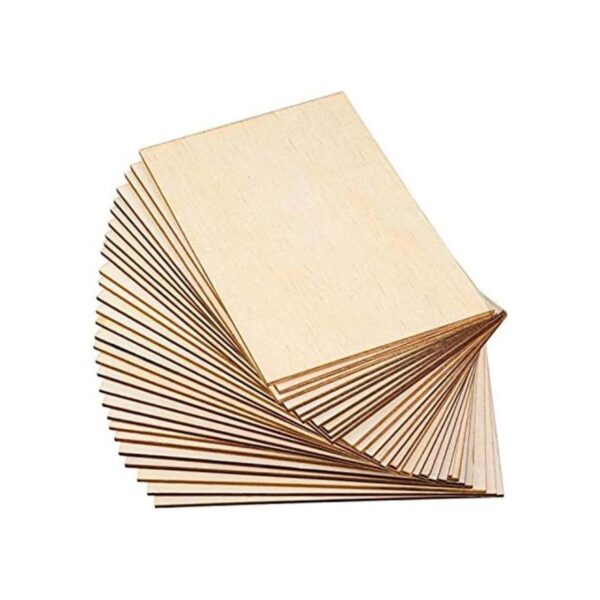 Paquete de 15 hojas de tilo de tilo madera sin terminar
