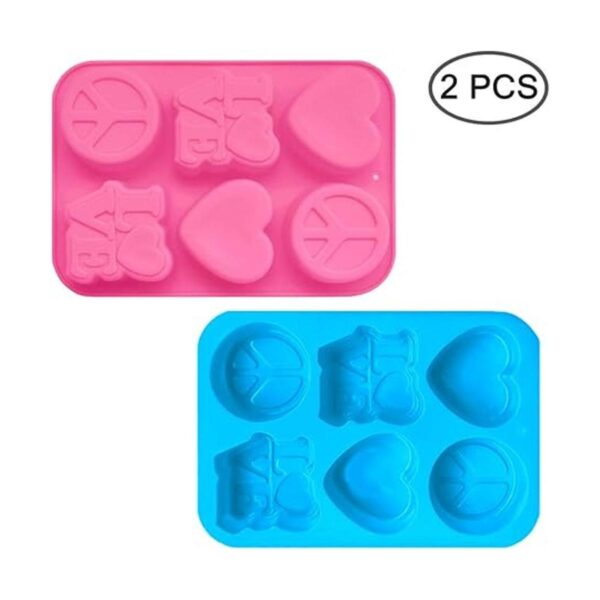 Fine Good Molde de silicona para cupcakes 2 unidades