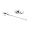 Kuzhi Juego de tiara y varita de princesa Elsa Crown Joya_1