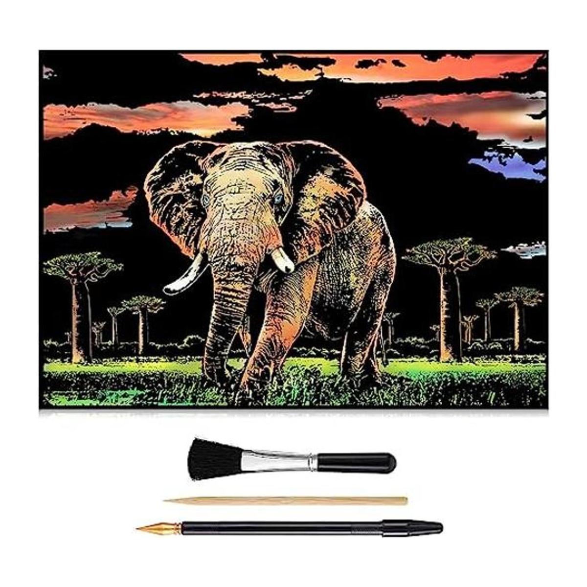 Papel de pintura para rascar grandes pinturas