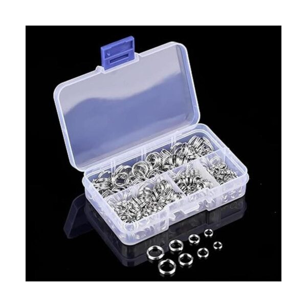 HUIHUIBAO 400 anillos divididos de acero inoxidable 304 de