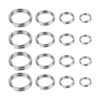 HUIHUIBAO 400 anillos divididos de acero inoxidable 304 de