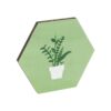 Paquete de 15 recortes hexagonales de madera sin terminar