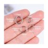 HUIHUIBAO 400 anillos divididos de acero inoxidable 304 de