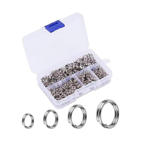 HUIHUIBAO 400 anillos divididos de acero inoxidable 304 de