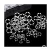 HUIHUIBAO 400 anillos divididos de acero inoxidable 304 de