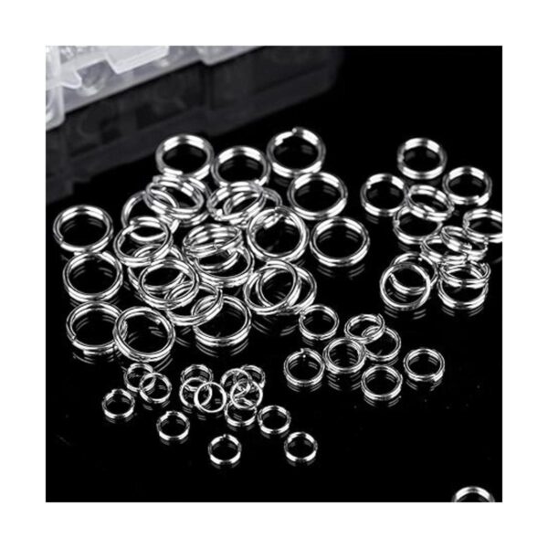 HUIHUIBAO 400 anillos divididos de acero inoxidable 304 de
