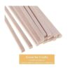 Craftiff Varillas de madera de balsa tiras cuadradas de