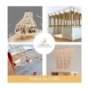 Craftiff Varillas de madera de balsa tiras cuadradas de