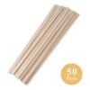 Craftiff Varillas de madera de balsa tiras cuadradas de