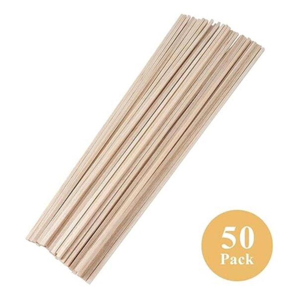 Craftiff Varillas de madera de balsa tiras cuadradas de