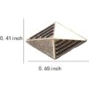 Duolai 30 piezas de forma de diamante simple tallar_2